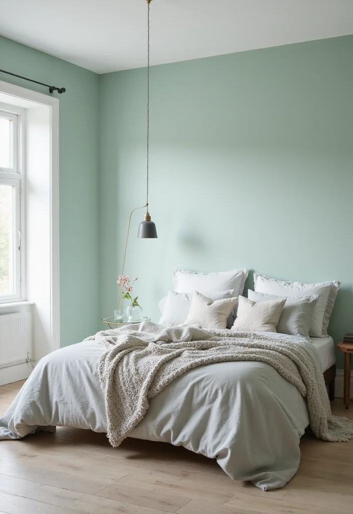 18 Tranquil Bedroom Makeover Ideas That'll Make You Want to Stay in Bed Forever (Check Out #12!) - 10. A Calm Color Palette for Relaxation 1