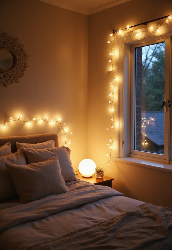 18 Tranquil Bedroom Makeover Ideas That'll Make You Want to Stay in Bed Forever (Check Out #12!) - 2. Soft Lighting for a Cozy Vibe 1
