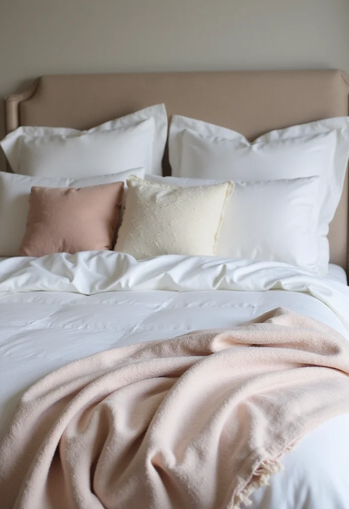 18 Tranquil Bedroom Makeover Ideas That'll Make You Want to Stay in Bed Forever (Check Out #12!) - 7. Soft Beddings for Ultimate Comfort 1