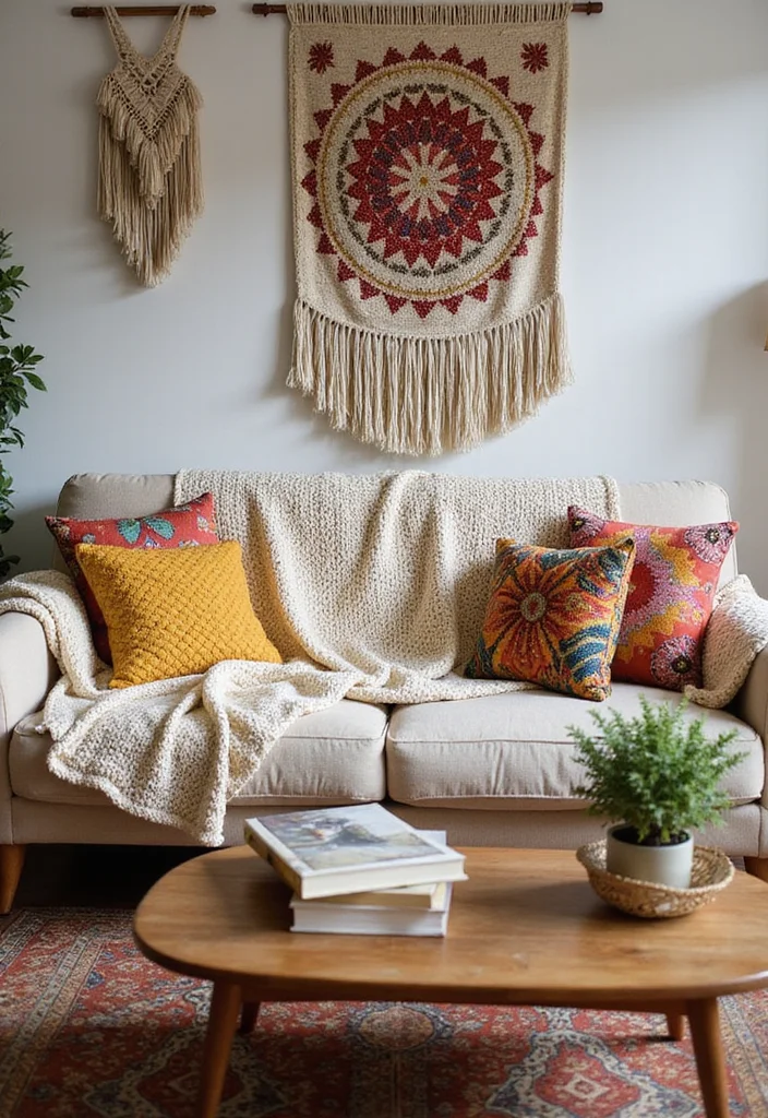 20 Stunning Anthropologie Decor Ideas That'll Turn Your Living Room into a Boho Paradise! - 1. Layered Textiles 1