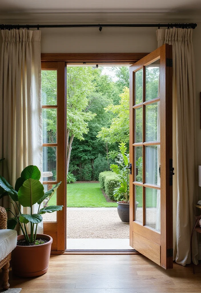 20 Stunning Anthropologie Decor Ideas That'll Turn Your Living Room into a Boho Paradise! - 12. Indoor-Outdoor Flow 1