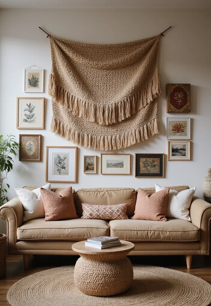 20 Stunning Anthropologie Decor Ideas That'll Turn Your Living Room into a Boho Paradise! - 17. Artistic Wall Hangings 1
