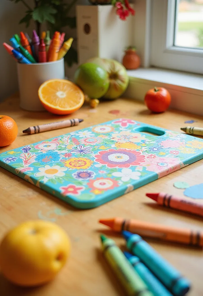 25 DIY Wooden Cutting Board Projects You Can Make This Weekend (Get Ready for #9!) - 14. Kids’ Activity Board 1