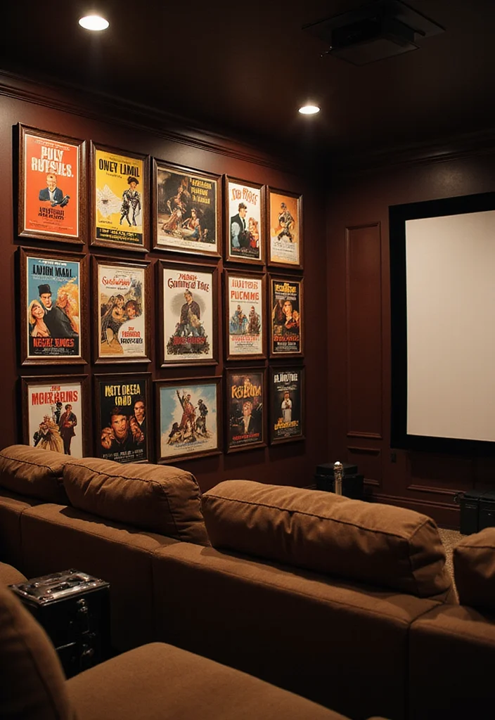 25 Vintage Wall Decor Ideas That Will Transform Your Space Into a Retro Wonderland! - 13. Vintage Film Posters 1