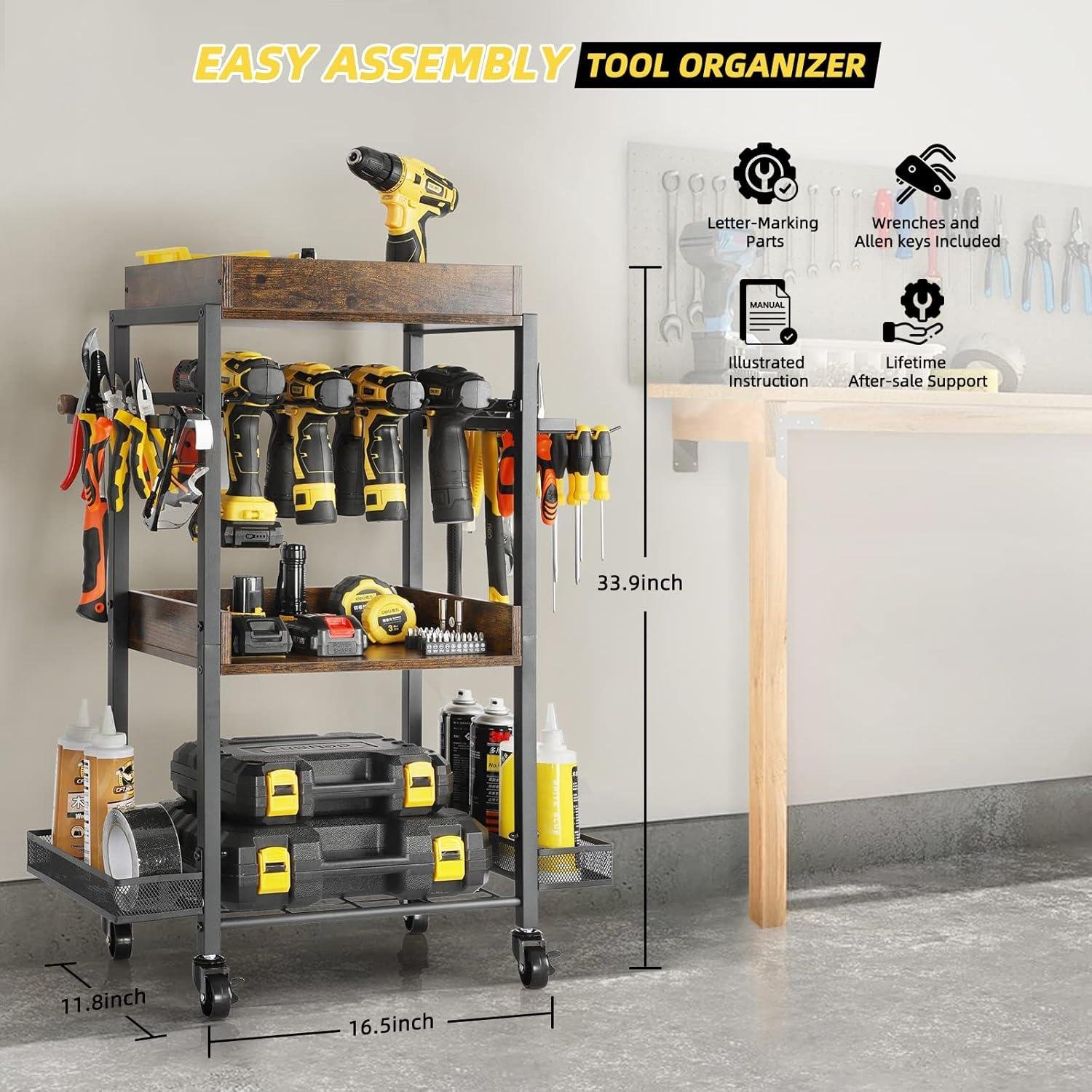 Olakee Drill Organizer Cart Review: right for Our Shop?