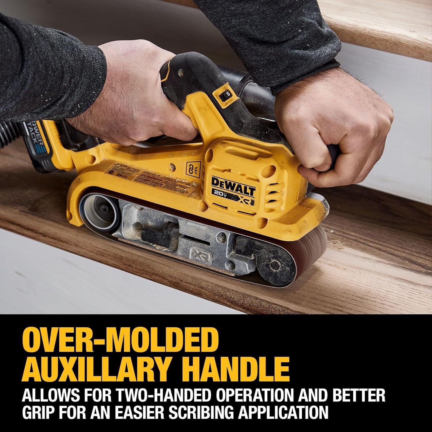 DEWALT DCW220B Belt Sander Review: Right for Our Shop?