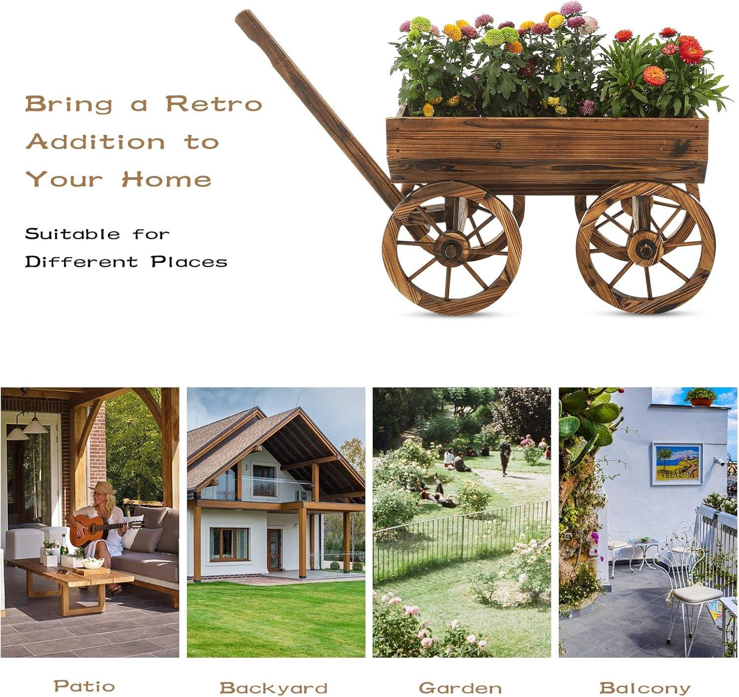 Notume Wooden Wagon planter Review: Right for our shop?
