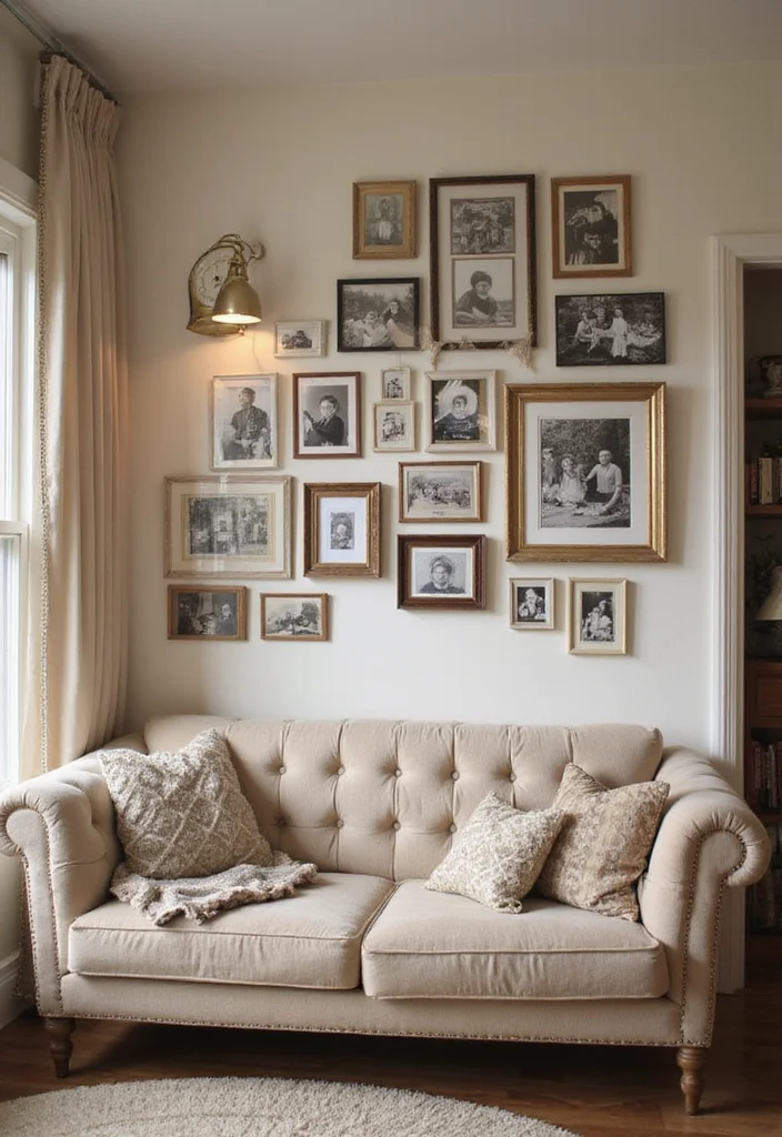 14 Unique Wall Art Ideas That'll Make Your Home Shine (You Won't Believe #6!) - 1. Gallery Wall of Family Memories 1