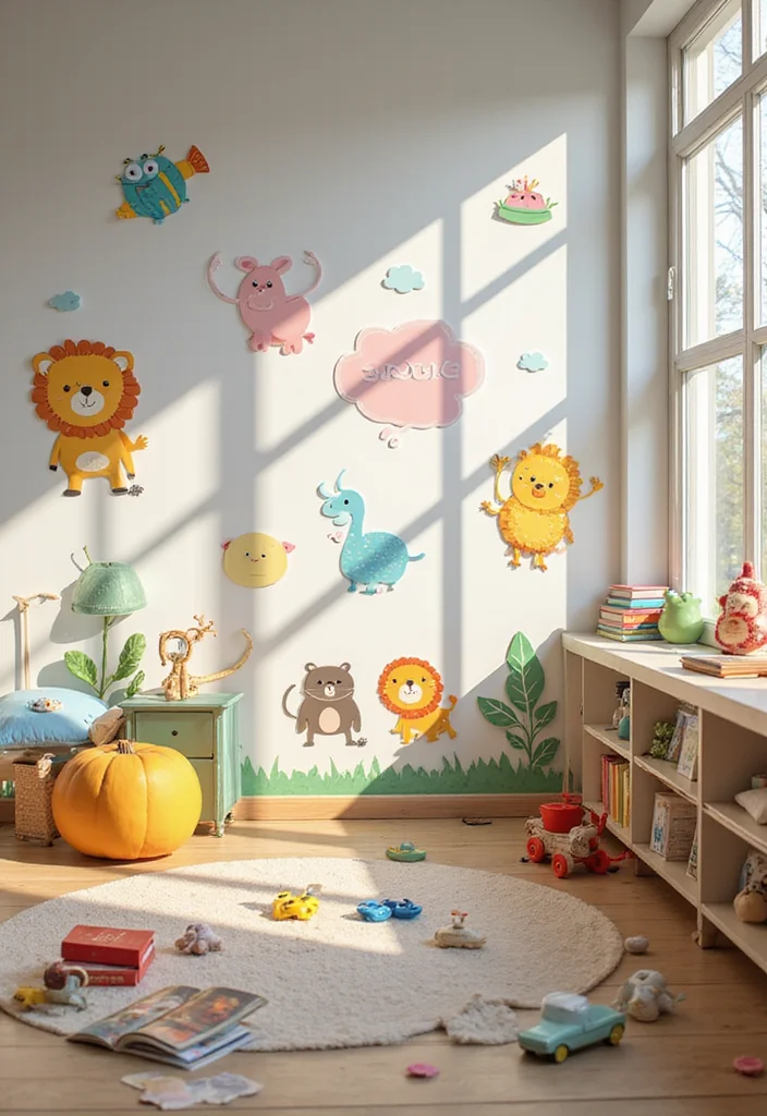 14 Unique Wall Art Ideas That'll Make Your Home Shine (You Won't Believe #6!) - 13. Reusable Wall Stickers 1