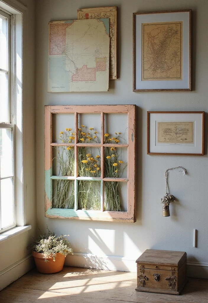 14 Unique Wall Art Ideas That'll Make Your Home Shine (You Won't Believe #6!) - 3. Upcycled Vintage Art 1