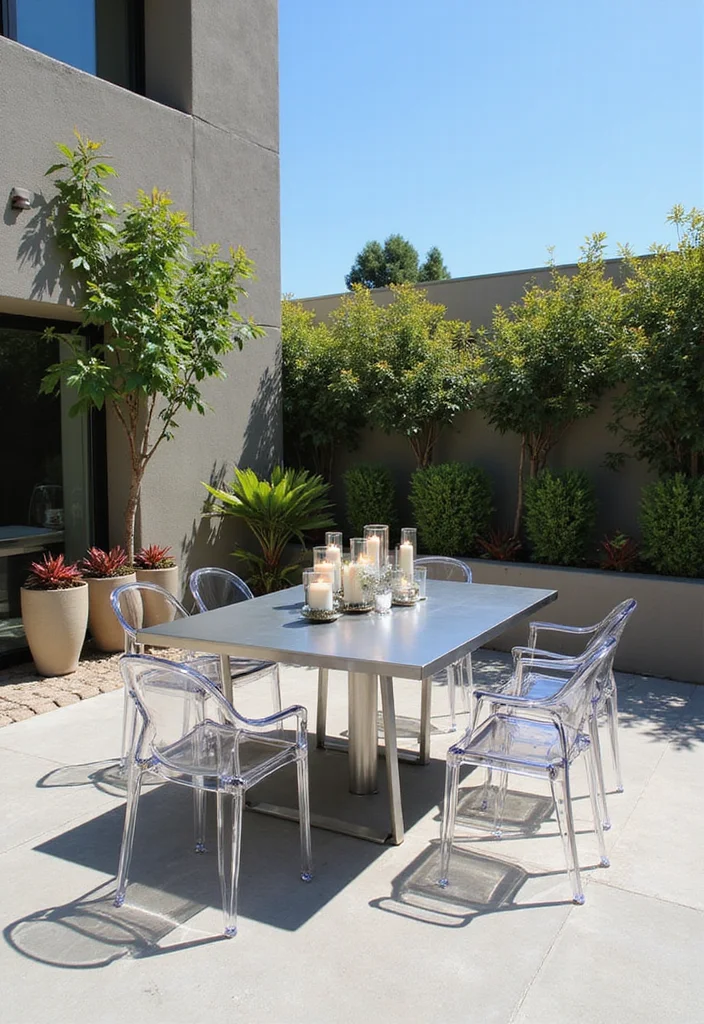 15 Stunning Outdoor Tables That Will Transform Your Patio into an Entertainer's Dream! - 2. Sleek Modern Minimalism 1