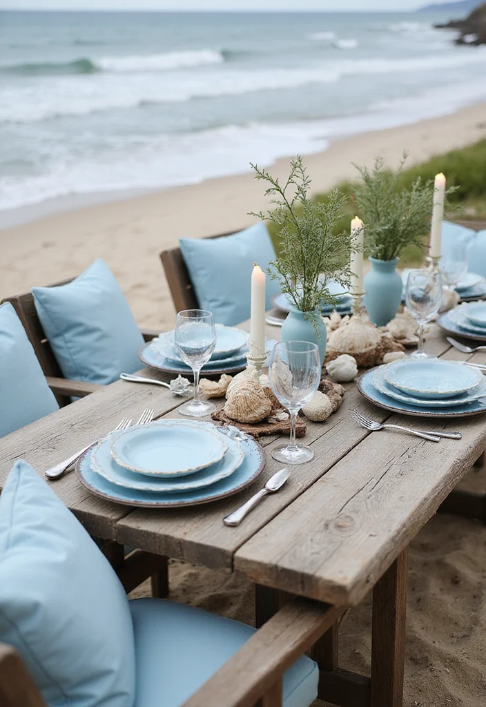 15 Stunning Outdoor Tables That Will Transform Your Patio into an Entertainer's Dream! - 4. Coastal Retreat 1
