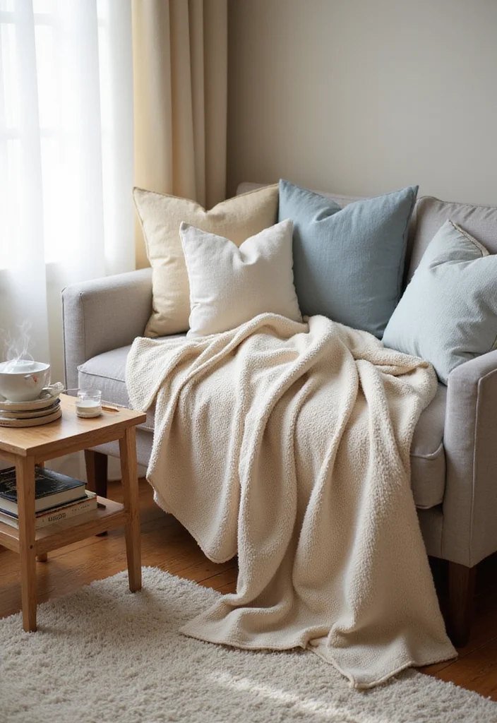 17 Family-Friendly Modern Farmhouse Decor Ideas That Are Easy to Implement! - 1. Cozy Textiles for Comfort 1