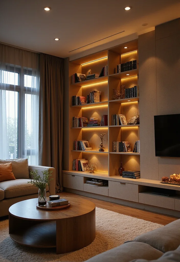 20 Cozy Living Room Ideas That'll Make You Want to Curl Up with a Good Book! (Wait Until You See #11!) - 14. Recessed Lighting 1