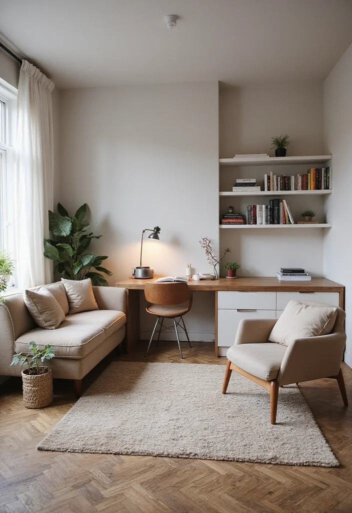 20 Cozy Living Room Ideas That'll Make You Want to Curl Up with a Good Book! (Wait Until You See #11!) - 18. Multi-functional Spaces 1