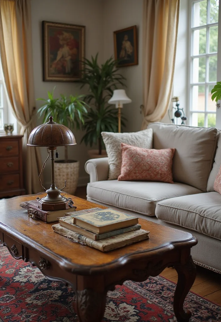 20 Cozy Living Room Ideas That'll Make Your Friends Jealous (You Won't Believe #12!) - 18. Vintage Finds for Character 1