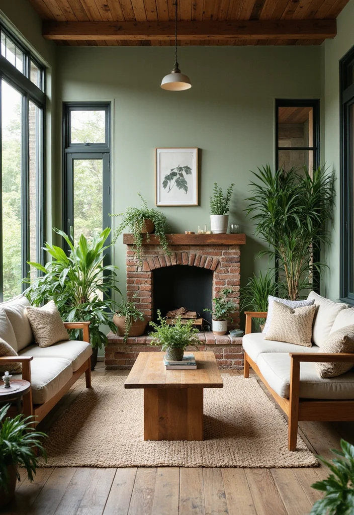 20 Cozy Living Room Ideas That'll Make Your Friends Jealous (You Won't Believe #12!) - 19. Outdoor-Inspired Decor 1