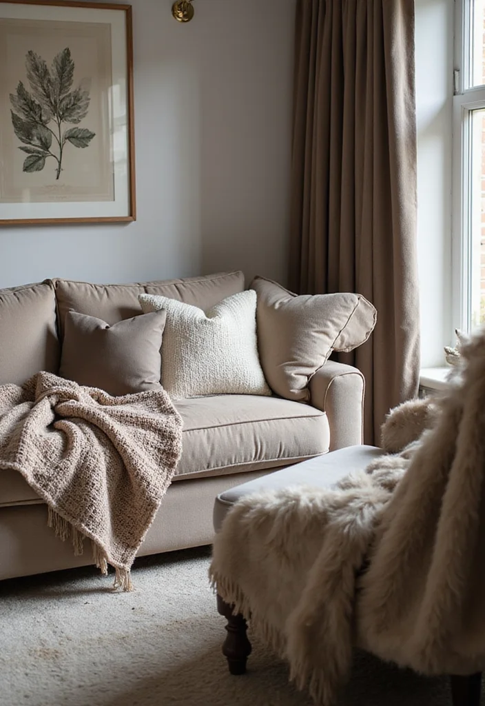 20 Cozy Living Room Ideas That'll Make Your Friends Jealous (You Won't Believe #12!) - 7. Soft, Ambient Textiles 1