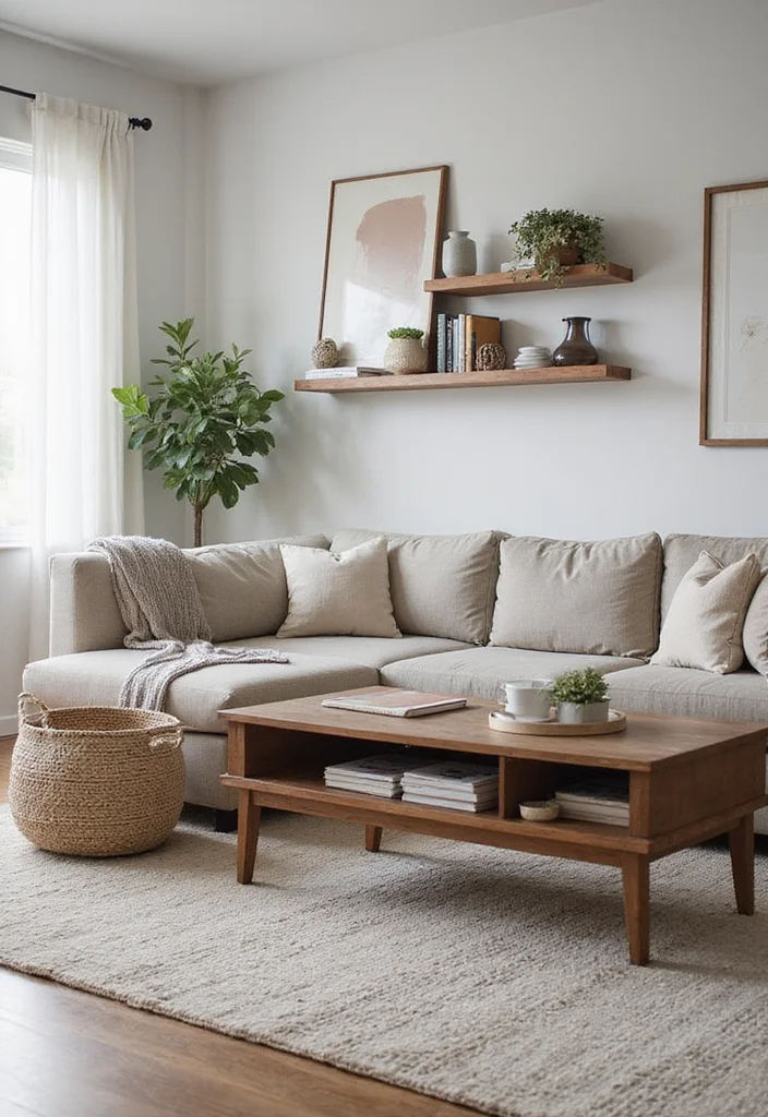 20 Cozy Living Room Ideas That'll Make Your Friends Jealous (You Won't Believe #12!) - 8. Incorporate Smart Storage Solutions 1