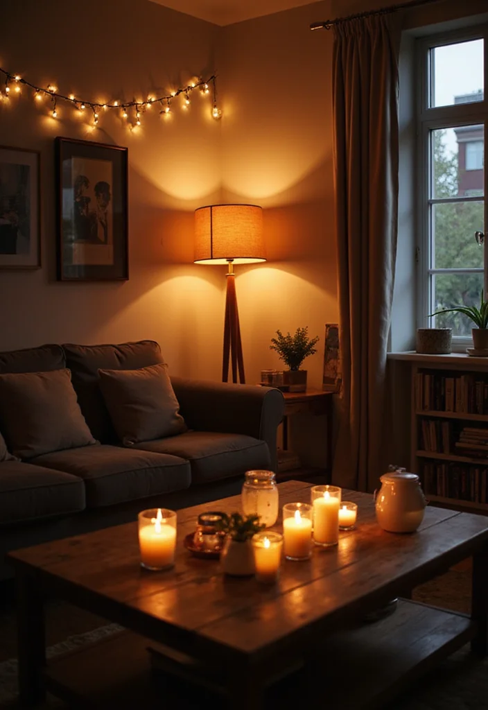 20 Living Room Ideas That'll Make You Want to Curl Up and Never Leave! (#7 Is a Game Changer!) - 4. Soft Lighting for Atmosphere 1