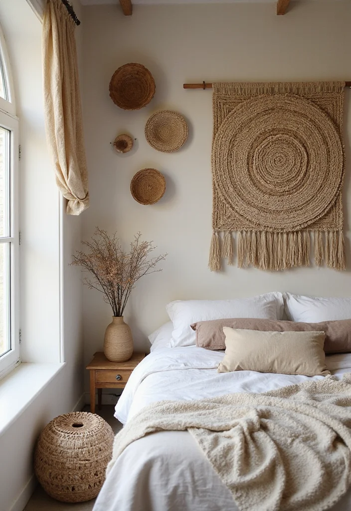 21 Dreamy Bedroom Makeovers That Cost Less Than $100 (You Won't Believe #7!) - 19. Warmth of Woven Textiles 1