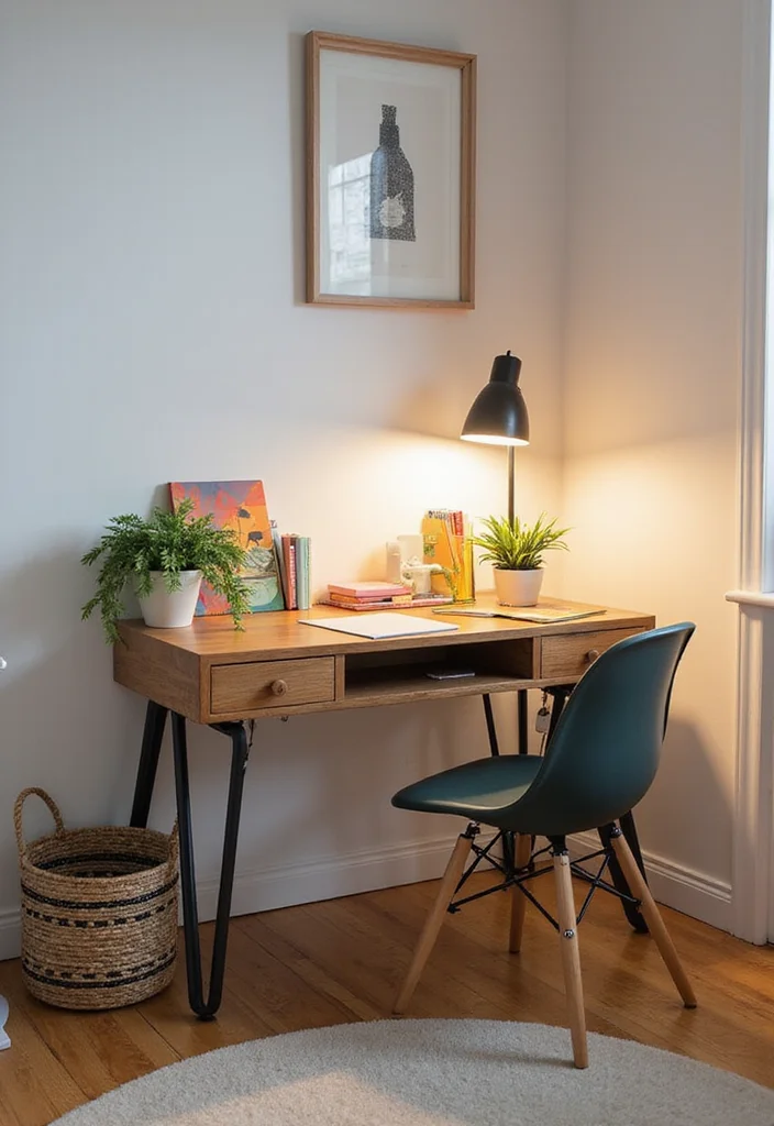 21 Dreamy Bedroom Makeovers That Cost Less Than $100 (You Won't Believe #7!) - 20. Creative Desk Area 1