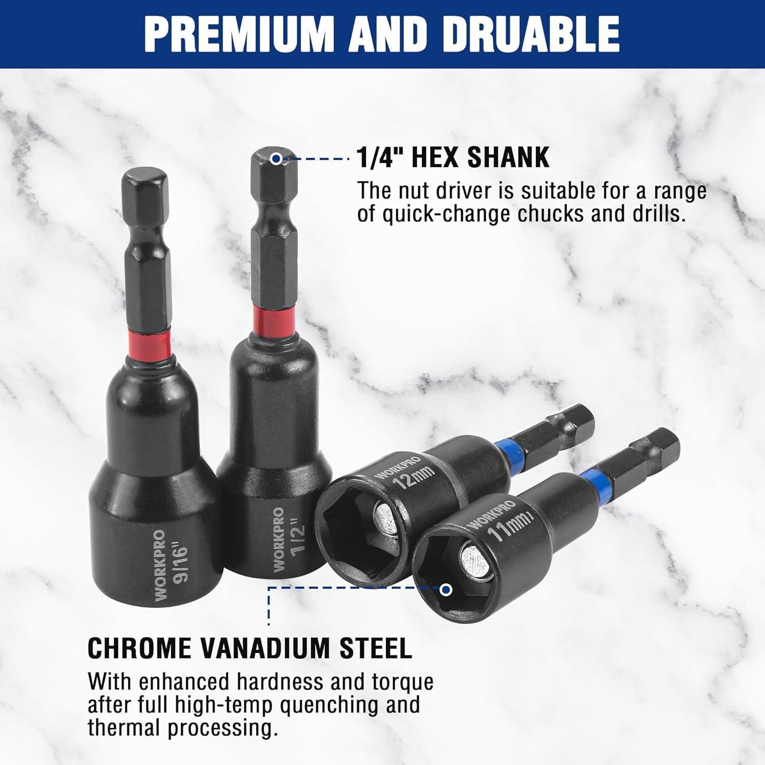 WORKPRO Magnetic Nut⁢ Driver Set Review: Our Shop Fit?