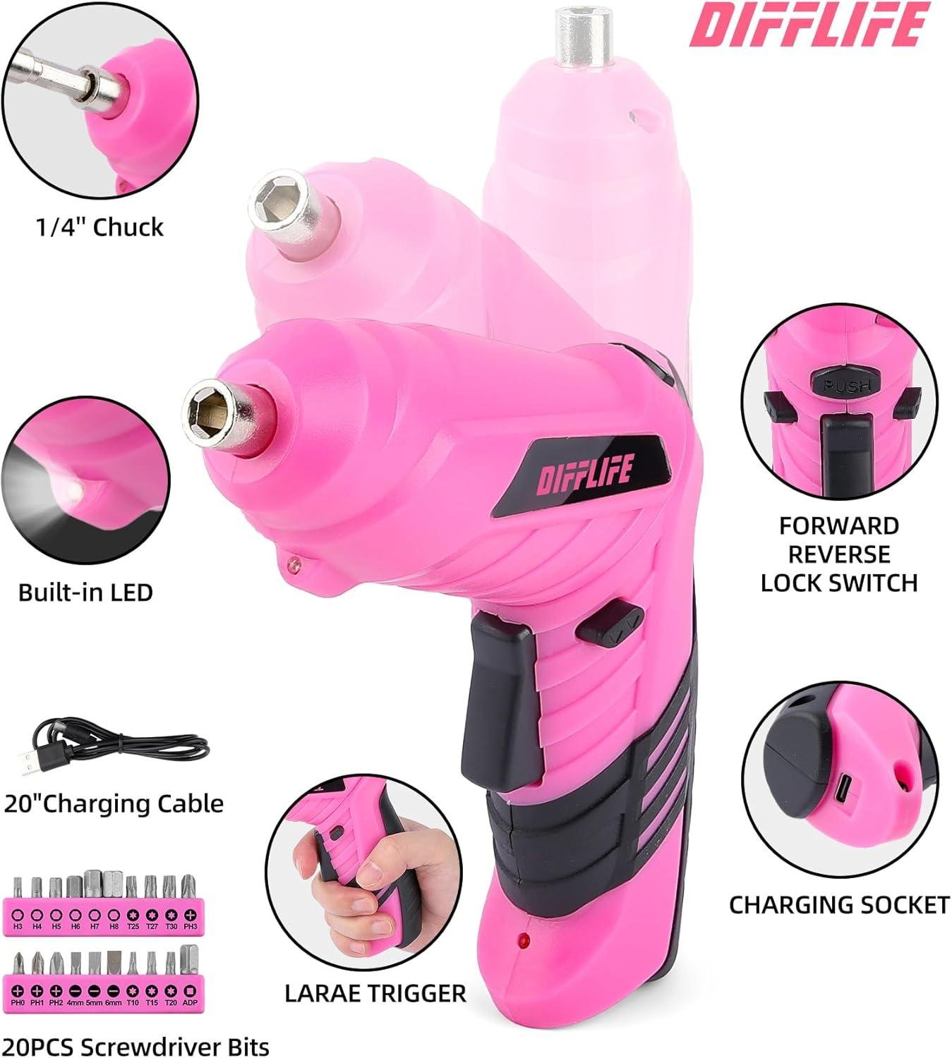 DIFFLIFE 3.6V Cordless Screwdriver Review: Shop Fit?