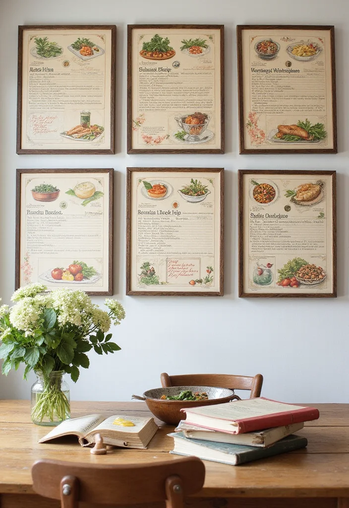 10 Must-Have Vintage Wall Art Pieces for a Timeless Home (Don't Miss #3!) - 9. Illustrated Recipe Cards 1