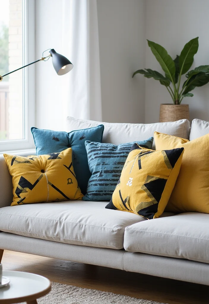 10 Statement Colorful Throw Pillows You Need for an Eye-Catching Home Decor! - 1. Geometric Glam 1