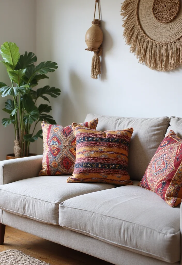 10 Statement Colorful Throw Pillows You Need for an Eye-Catching Home Decor! - 8. Cultural Prints 1