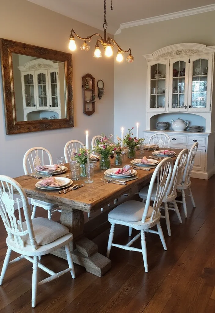 12 Stunning Dining Room Decor Ideas That'll Impress Your Guests (Wait Until You See #5!) - 1. Farmhouse Chic: Embrace Rustic Elegance 1