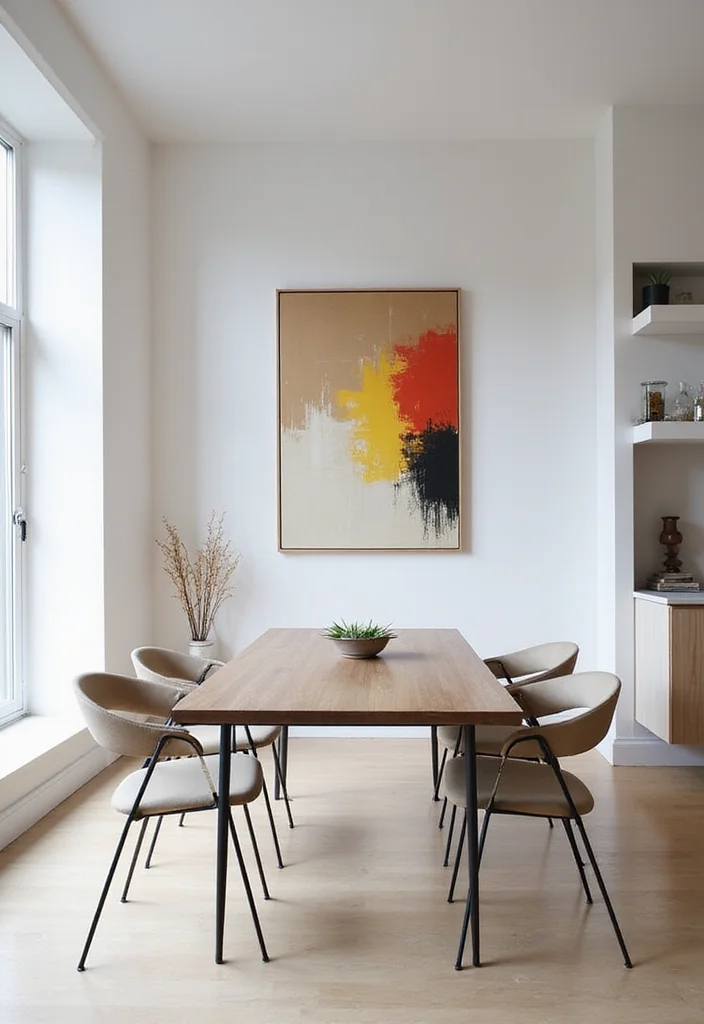 12 Stunning Dining Room Decor Ideas That'll Impress Your Guests (Wait Until You See #5!) - 2. Modern Minimalism: Less is More 1