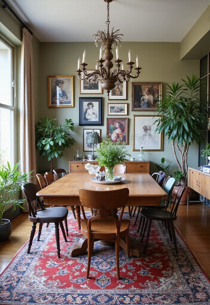 12 Stunning Dining Room Decor Ideas That'll Impress Your Guests (Wait Until You See #5!) - 4. Eclectic Mix: A Touch of Everything 1