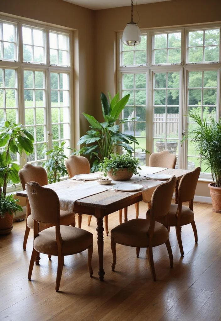 12 Stunning Dining Room Decor Ideas That'll Impress Your Guests (Wait Until You See #5!) - 5. Inspired by Nature: Bring the Outdoors In 1