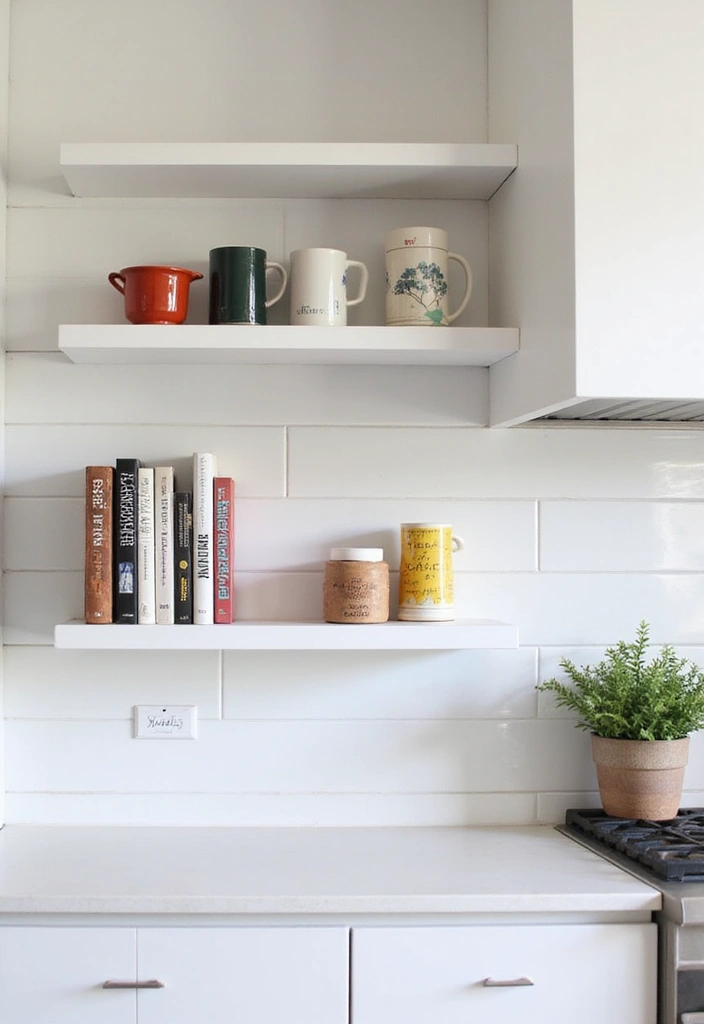 21 Open Kitchen Shelf Designs That Are Both Stylish and Practical (Don’t Miss #7!) - 4. Floating Shelves 1