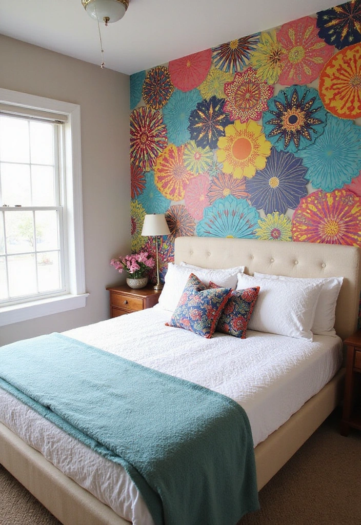 21 Stunning Bedroom Makeovers Under $100 (You Won't Believe #5!) - 10. Customizable Peel-and-Stick Wallpaper 1