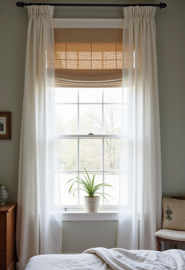 21 Stunning Bedroom Makeovers Under $100 (You Won't Believe #5!) - 17. Charming Window Treatments 1