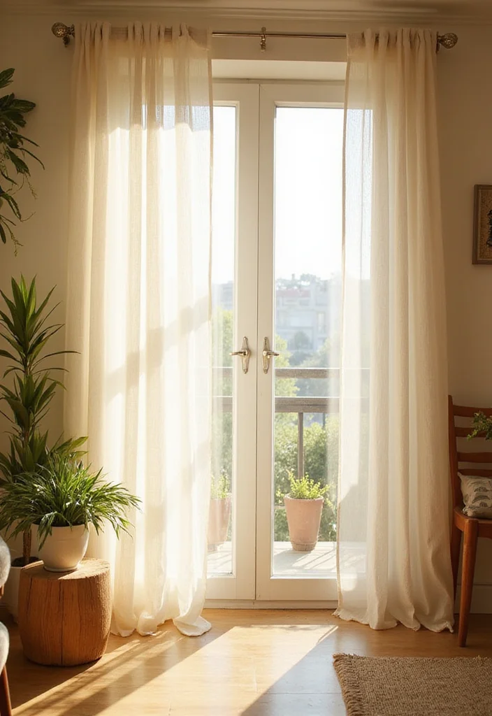 22 Stylish Small Apartment Decor Tips That Will Make You Love Your Space! - 15. Choose the Right Curtains 1