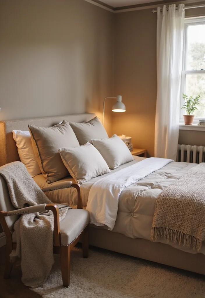 22 Stylish Small Apartment Decor Tips That Will Make You Love Your Space! - 17. Create a Cozy Bedroom Retreat 1