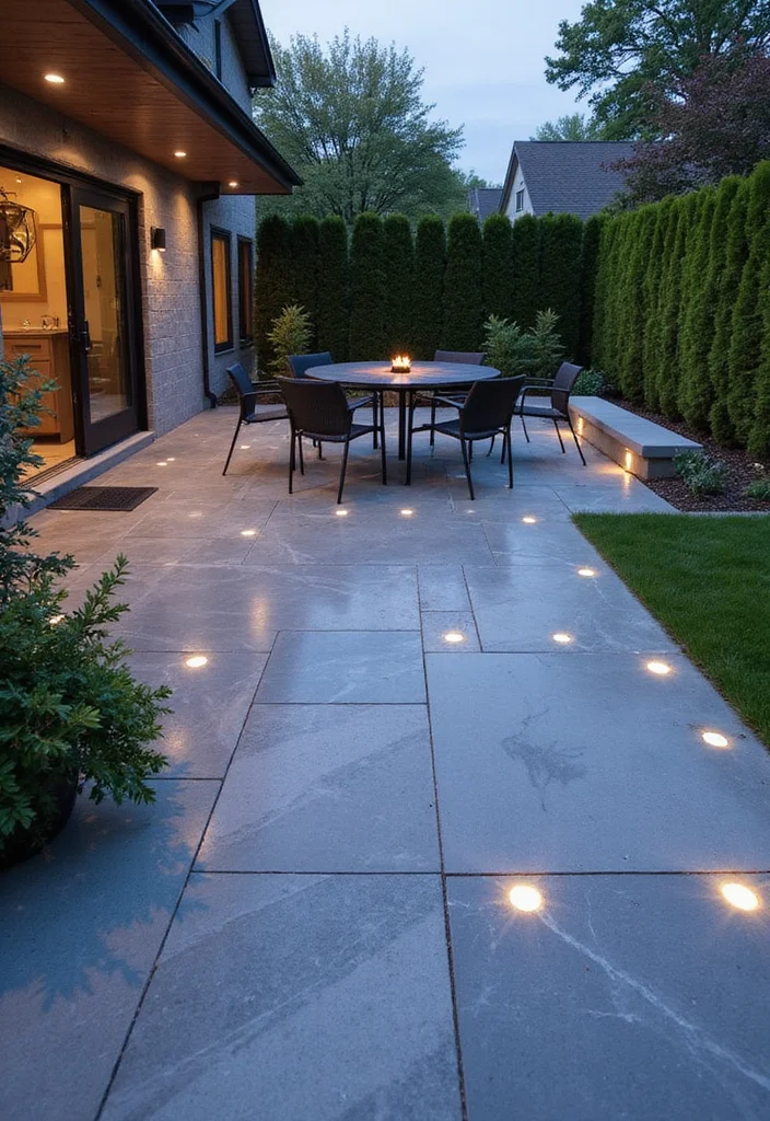 10 Stunning Stamped Concrete Patios That Will Transform Your Outdoor Living Space! - 2. Modern Elegance with Geometric Designs 1