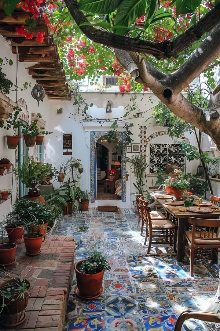 10 Stunning Stamped Concrete Patios That Will Transform Your Outdoor Living Space! - 3. Mediterranean Oasis with Tile Patterns 1