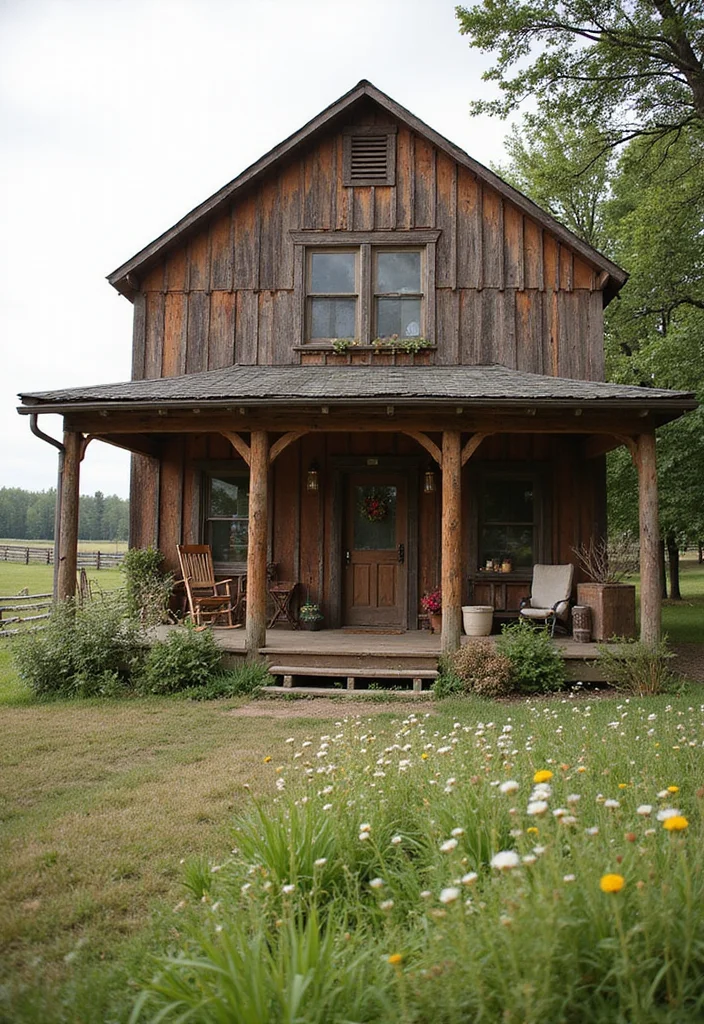 12 Stunning Barndominium Designs That Will Make You Want to Move Right In! - 2. Rustic Farmhouse Charm 1