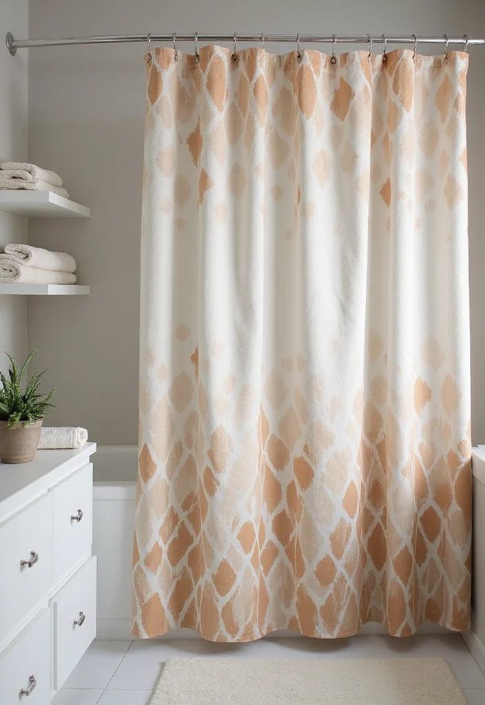 14 Quick Bathroom Updates That’ll Make Your Space Feel Brand New (You’ll Want to Try #6!) - 1. Swap Out Your Shower Curtain 1