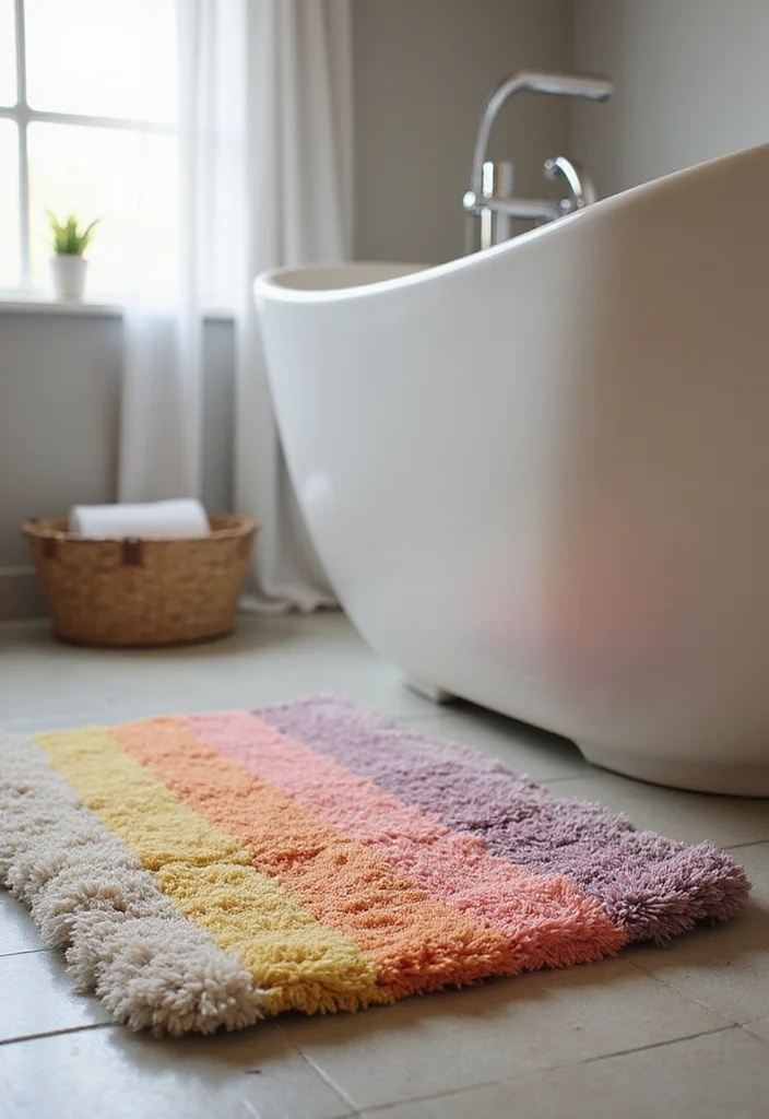 14 Quick Bathroom Updates That’ll Make Your Space Feel Brand New (You’ll Want to Try #6!) - 11. Install a New Bath Mat 1