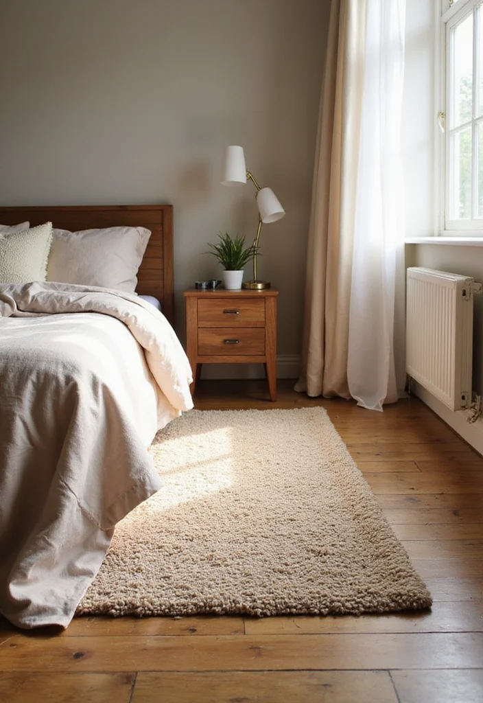 15 Earthy Cozy Bedroom Ideas That'll Make You Want to Snuggle Up Forever! - 14. Warm Rugs 1