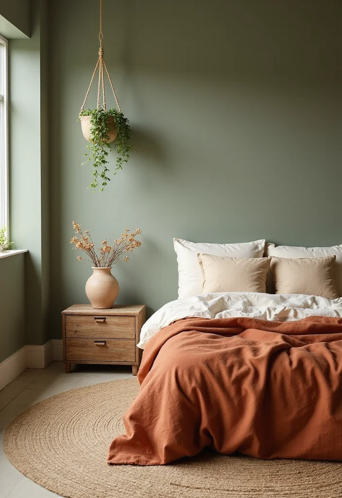 15 Earthy Cozy Bedroom Ideas That'll Make You Want to Snuggle Up Forever! - 2. Earthy Color Palette 1