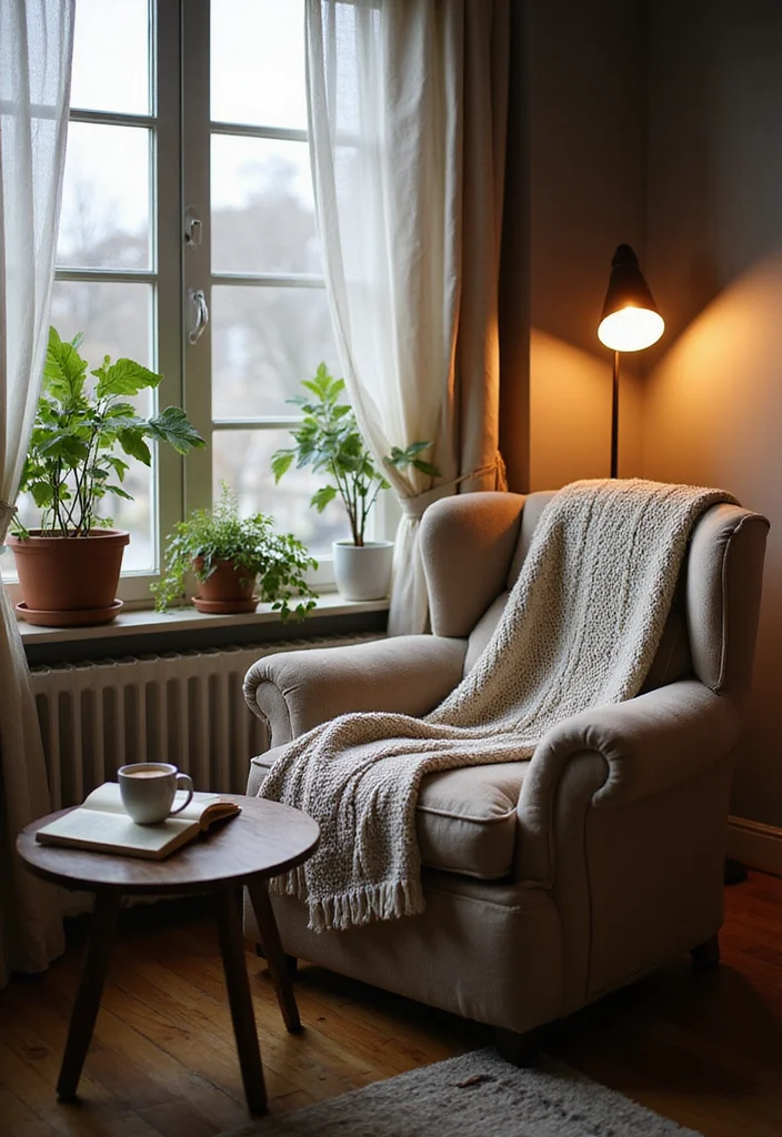 15 Earthy Cozy Bedroom Ideas That'll Make You Want to Snuggle Up Forever! - 6. Cozy Reading Nook 1