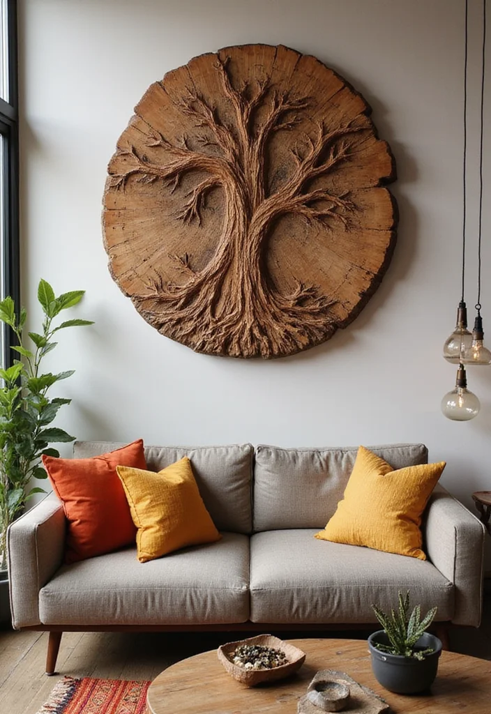 15 Stunning Mexican Wall Art Ideas That'll Brighten Up Any Space (You Won't Believe #7!) - 9. Rustic Wooden Wall Art 1