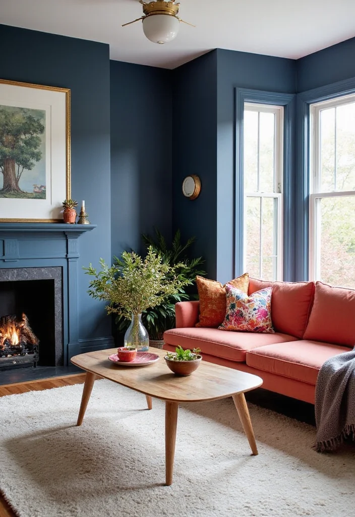 15 Stunning Spring Colors to Refresh Your Home Decor (Warning: #3 Is a Game-Changer!) - 12. Timeless Navy: A Classic Contrast 1